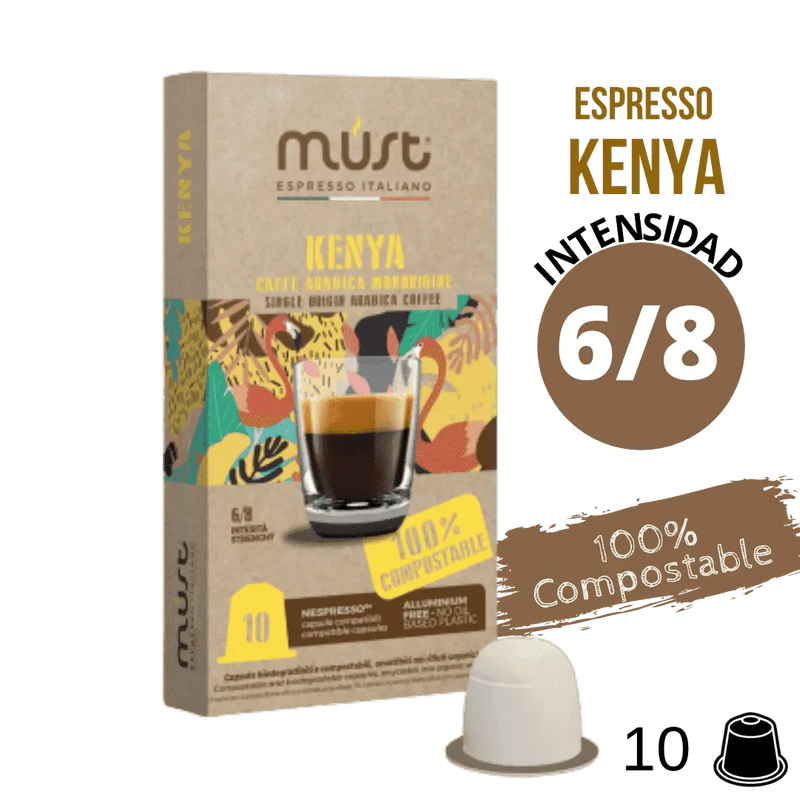 Must Kenya cápsulas compostables Nespresso®