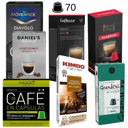 Pack Equilibrio 70 Cápsulas Nespresso | luscoffeelovers.com